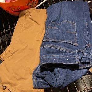 Mens skinny or straight leg jeans
